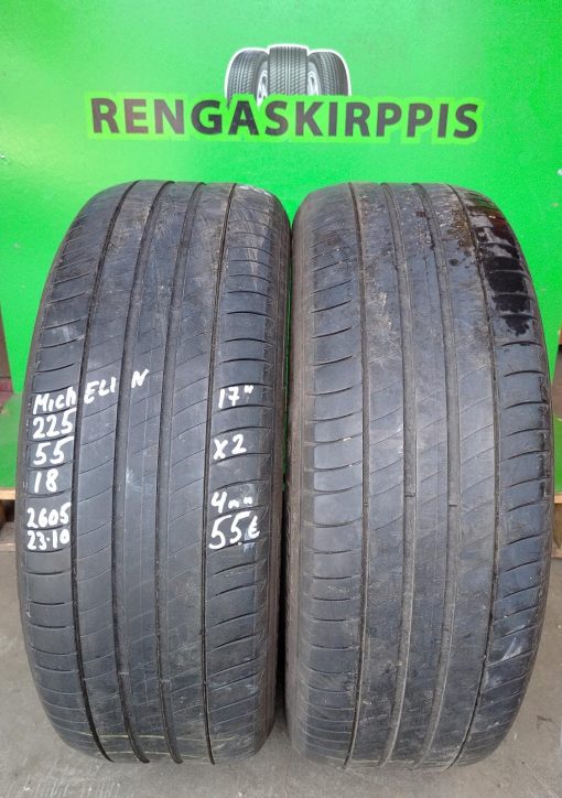 225/55R18 Michelin kesä 4mm / K14