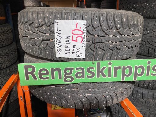 K 185/60R15 Nokian nasta 9mm Dot16 5P6