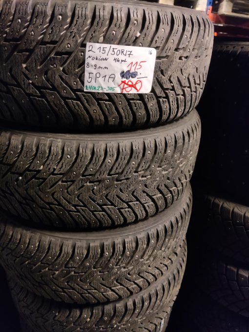 K 215/50R17 Nokian nasta 8-9mm / 5P1A