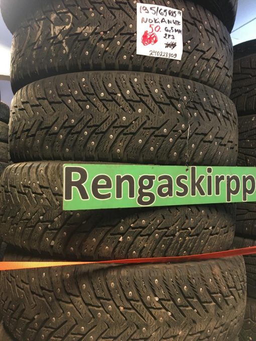 K 195/65R15 Nokian nasta 6,5mm DOT14 2P2-3  MT