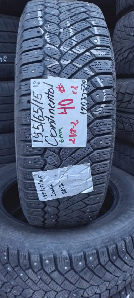 K 195/65R15 Continental nasta 6mm DOT12 2V8-2 #