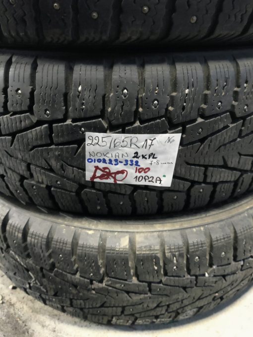 K 225/65R17 Nokian nasta 7-8mm DOT16 3P3-3