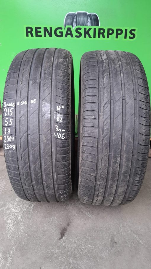 K 215/55R17 Bridgestone kesä 3mm 5V56