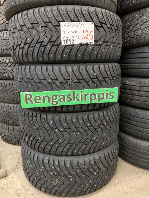 K 265/50R19 Nokian nasta 8mm, 4P42