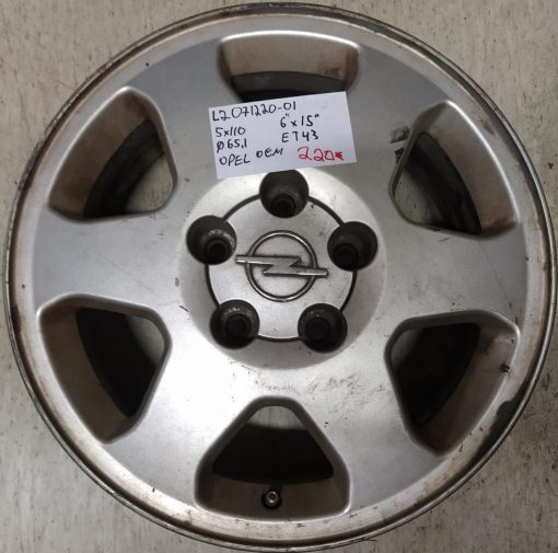 15'' 5x110 ET43 K65,1 L6'' Opel OEM :::