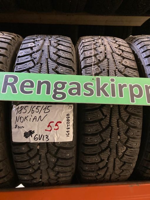 K 185/65R15 Nokian nasta 8mm DOT14 6V13