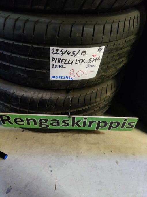 K 225/45R19 Pirelli kesä 5mm 8V1A #