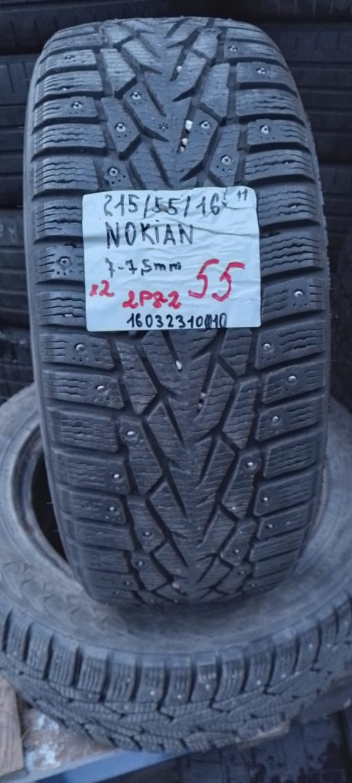 K 215/55R16 Nokian nasta 7-7,5mm DOT11 2P8-2