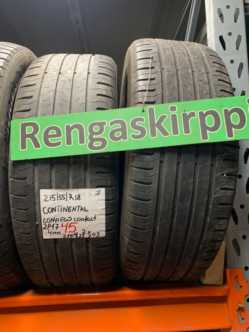 K 215/55R18 Continental ContiEcoContact kesä 4mm 2P17