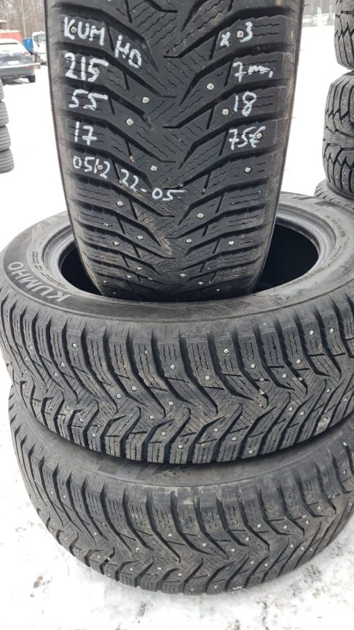K 215/55R17 Kumho nasta 7mm  / 4P21