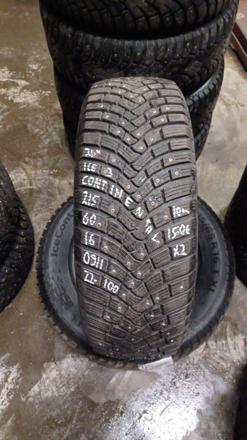 215/60R16 Continental Ice 3 nasta 10mm / 4V27
