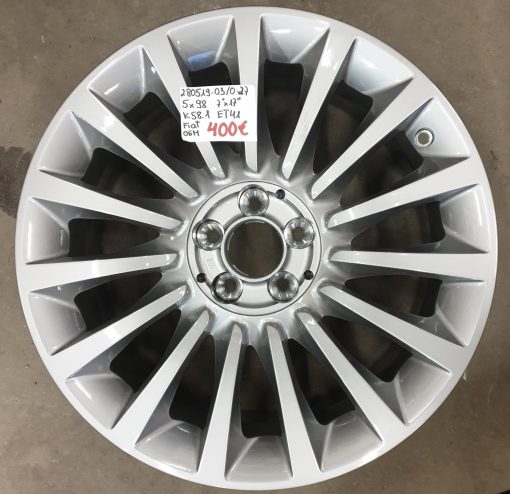17" 5x98 ET41 K58,1 17"x7 ajamattomat Fiat Oem
