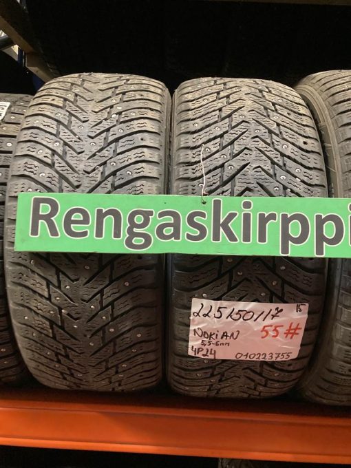 K 225/50R17 Nokian nasta 5,5-6mm DOT15 4P24 #