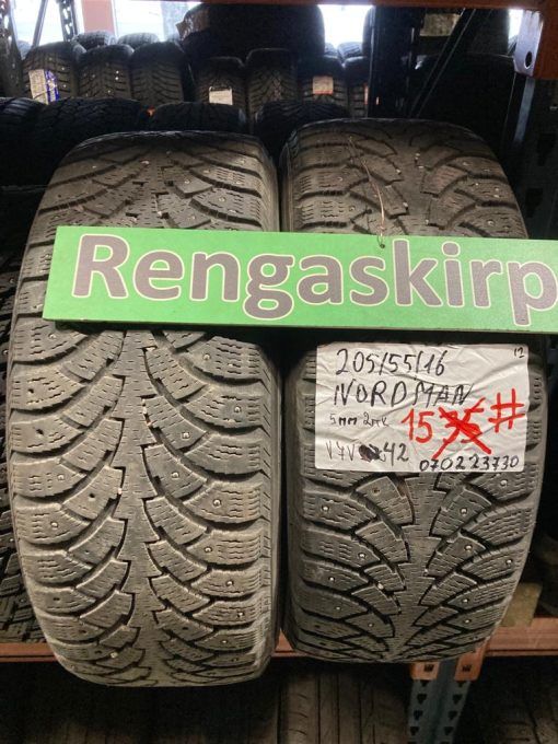 K 205/55R16 Nordman nasta 5mm DOT12 2V5-2 #
