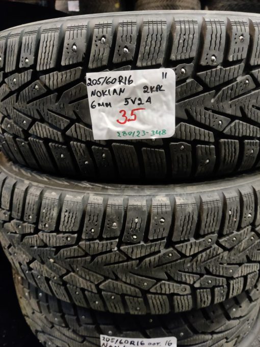 K 205/60R16 Nokian nasta 6mm / 3P4-3