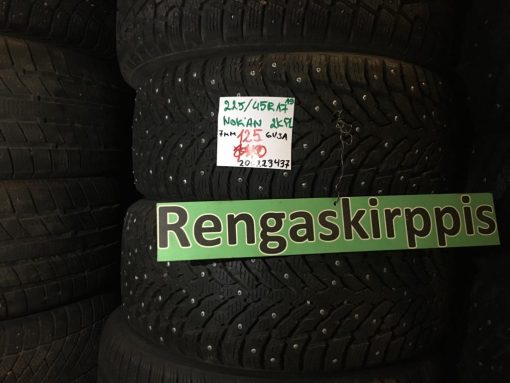 K 225/45R17 Nokian nasta 7mm DOT19 6V3A