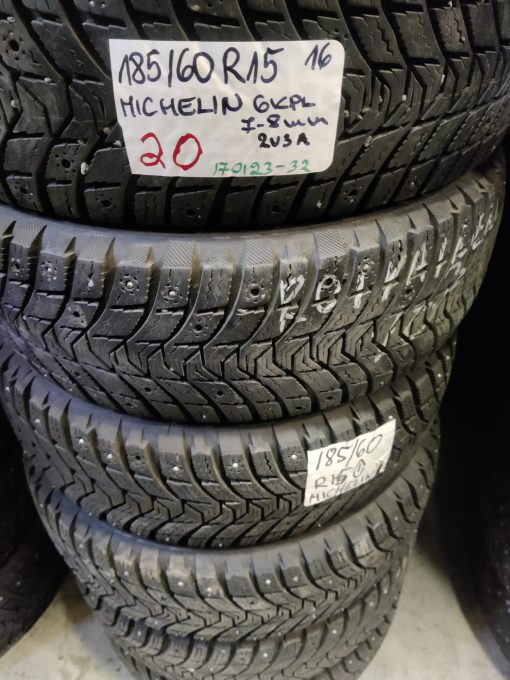 K 185/60R15 Michelin nasta 7-8mm DOT16 5V7-2  MT