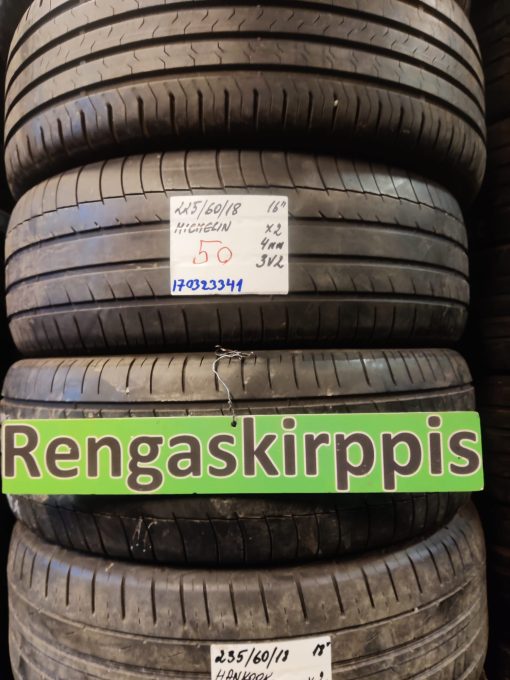 225/60R18 Michelin kesä 4mm / 3V2