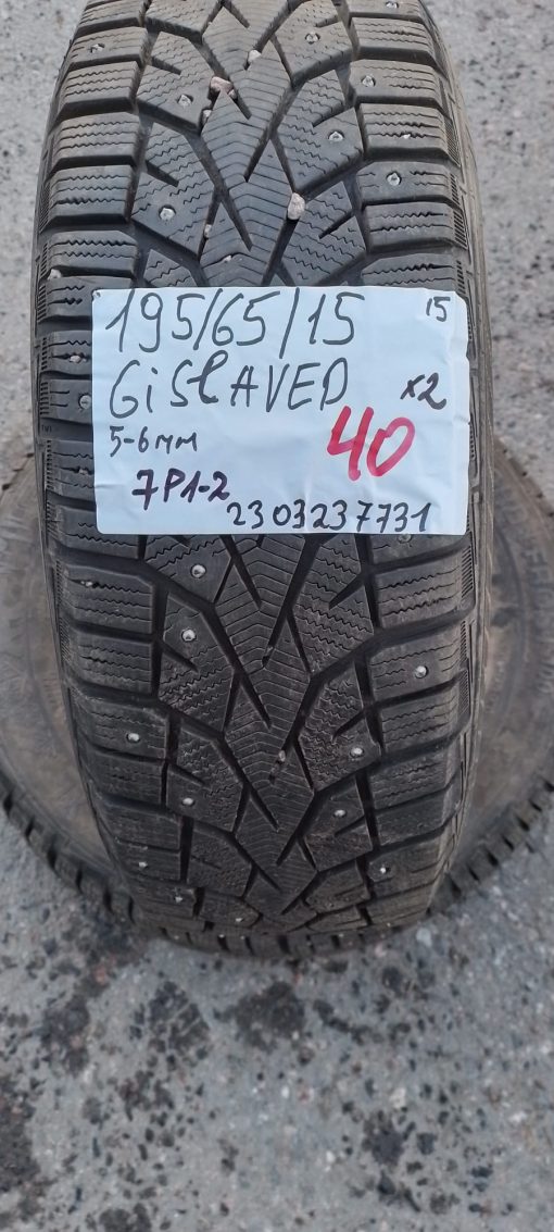 K 195/65R15 Gislaved nasta 5-6mm DOT15 7P1-2