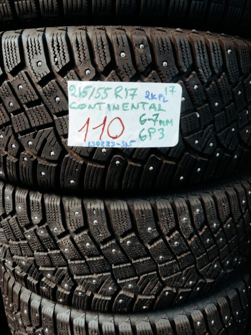 K 215/55R17 Continental nasta 6-7mm / 6P3