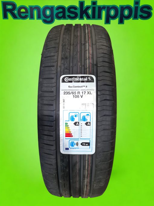 235/65R17 Continental EcoContact 6   108V XL A, A, 72 dB/kesä