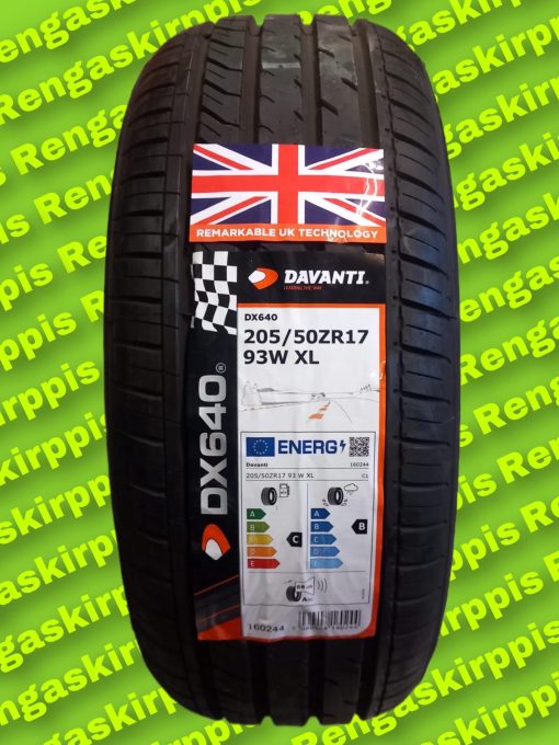 205/50R17 Davanti DX640 93W XL  C, B 68dB/kesä