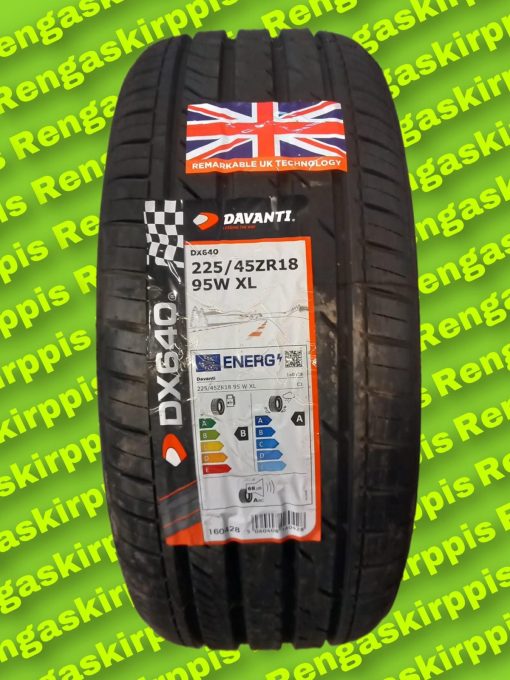 225/45R18 Davanti DX640 95W XL B,A 68db / kesä