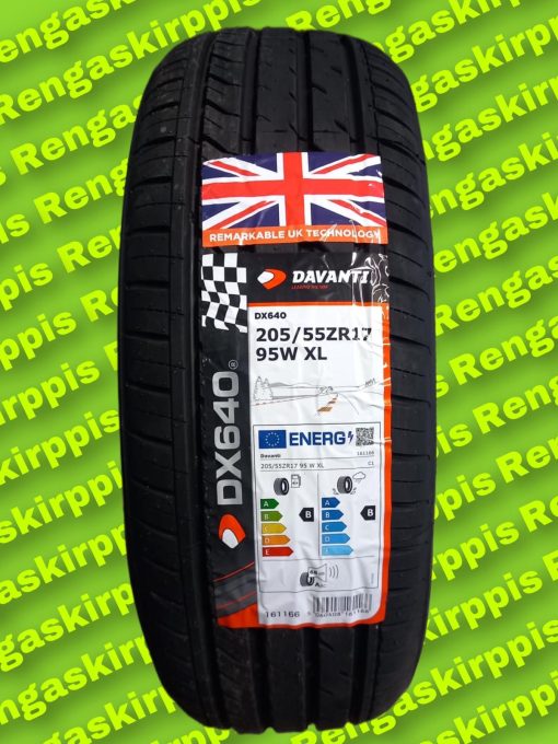 205/55R17 Davanti DX640 95W XL B,B 68dB/kesä