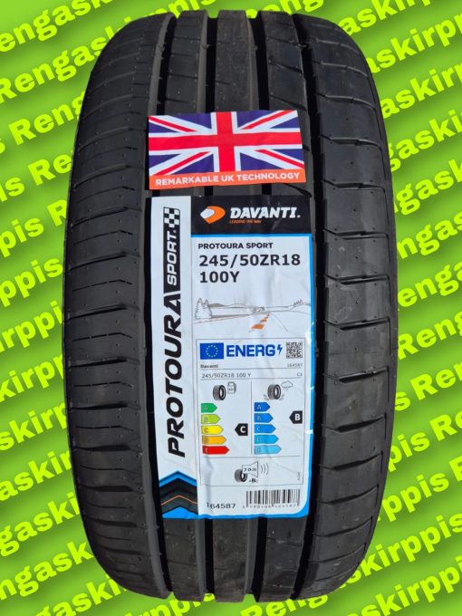 245/50R18 Davanti Protoura Sport 100Y  C,B 70dB/kesä