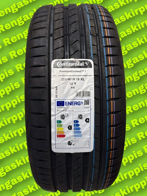 225/40R18 Continental PremiumContact 7 92Y XL C,A 72dB/kesä