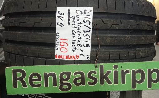245/35R19 Continental SportContact 6 kesä ajamattomat / 3V9