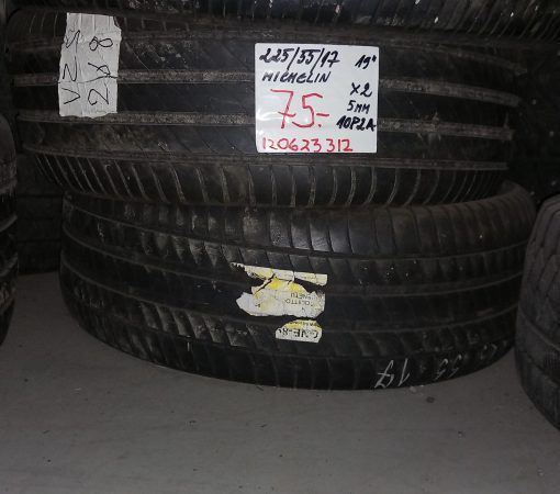 225/55R17 Michelin kesä 5mm