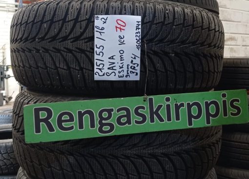 215/55R16 Sava Eskimo Ice kitka 9mm / 3P54