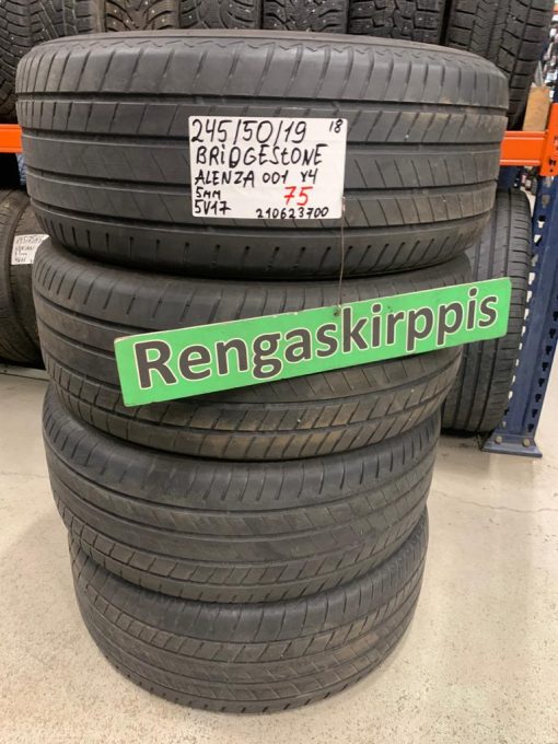 245/50R19 Bridgestone Alenza 001 kesä 5mm