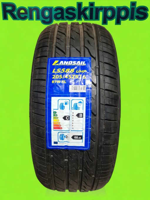 205/45R16 LANDSAIL LS588 UHP 87W XL C, B 68dB/kesä