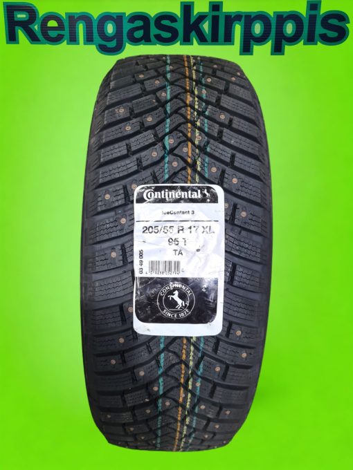 205/55R17 Continental IceContact 3  95T XL /nasta