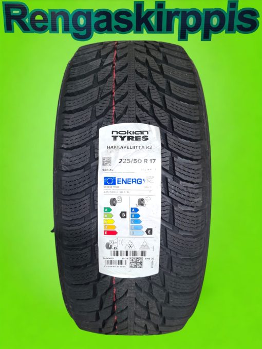 225/50R17 Nokian Hakkapeliitta R3 98R XL / kitka