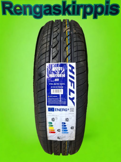 165/70R14 Hifly HF201 TL 81T D, C 70dB/kesä