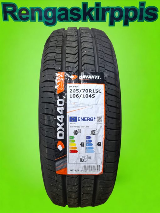 205/70R15C Davanti DX440 106/104S C,C 72dB/kesä