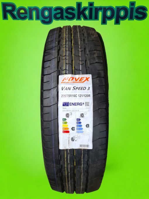 225/75R16C Novex Van Speed 3 121R D,C 72dB/kesä