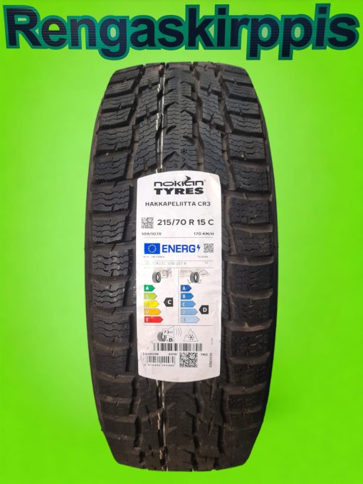215/70R15C Nokian Hakkapeliitta CR3  109/107R  /kitka
