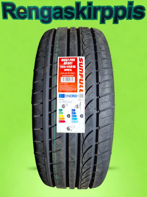 255/55R18 Sunfull Mont-Pro HP-881 109W XL E,E 73dB/kesä