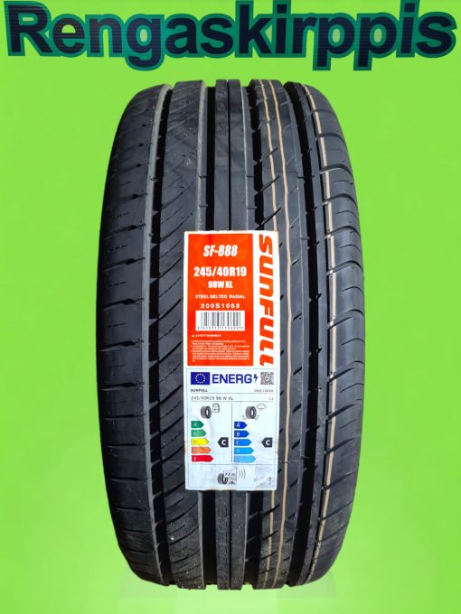 245/40R19 Sunfull SF-888 98W XL E,C 72dB/kesä