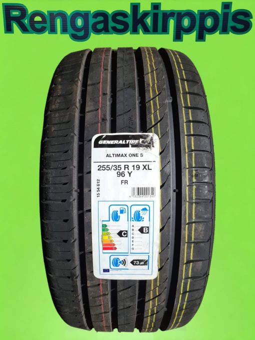 255/35R19 General Altimax One  96Y XL C,B 73dB/ kesä