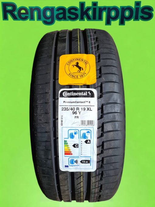 235/40R19 Continental PremiumContact6 96Y XL C,A 72dB/kesä