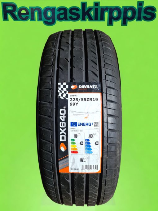 225/55R19 Davanti  DX640 99Y B,B 68dB/ kesä