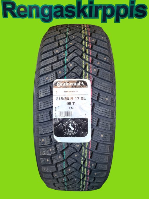 215/55R17 Continental IceContact3 98T XL/nasta