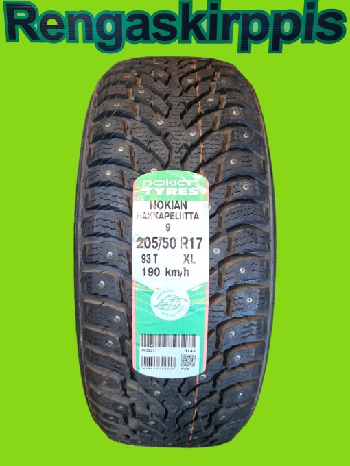 205/50R17 Nokian Hakkapeliitta 9 93T XL / nasta