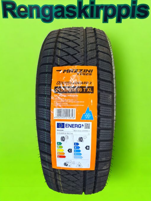 215/60R16 Mazzini SnowLeopard 2  C,B 72dB/kitka