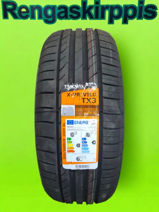 235/50R19 Tracmax Tx3 103Y XL C,B 69dB / kesä